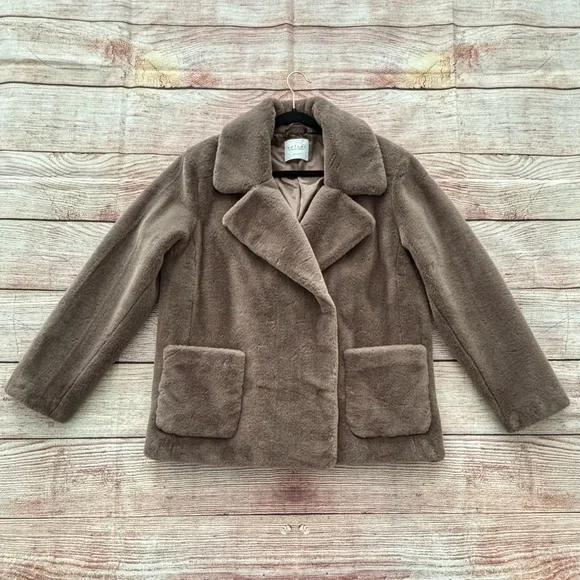 Velvet by Graham & Spencer • Brown Faux Fur Teddy Jacket - Women’s Size Large - Picture 9 of 16